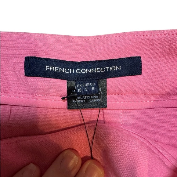 ✨ French Connection Pink Whisper Asymmetrical Mini Skirt‎ Women’s 6 NWT ✨ - Picture 5 of 5